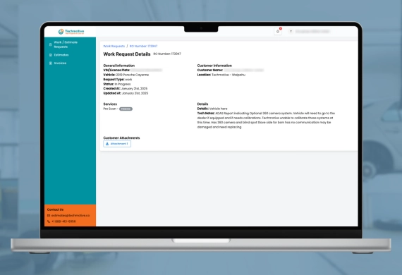 Work request processing